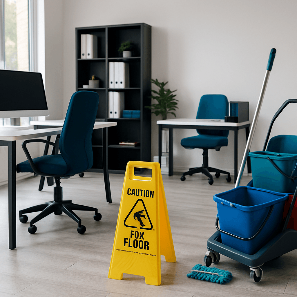 Clean office environment promoting hygiene