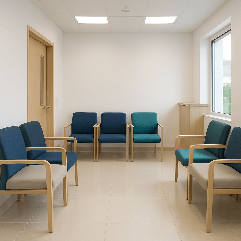 Professional cleaner sanitizing a healthcare facility in Perth