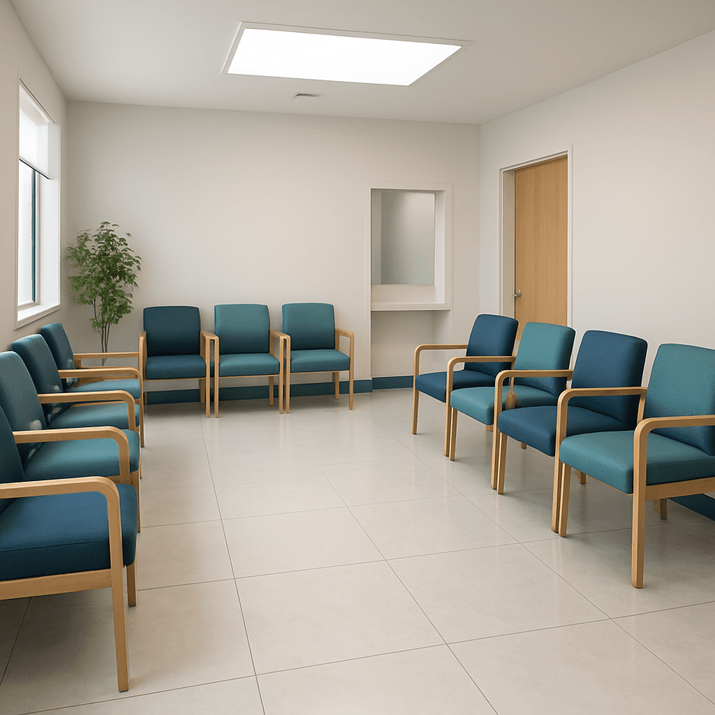 Professional cleaner sanitizing a healthcare facility in Perth