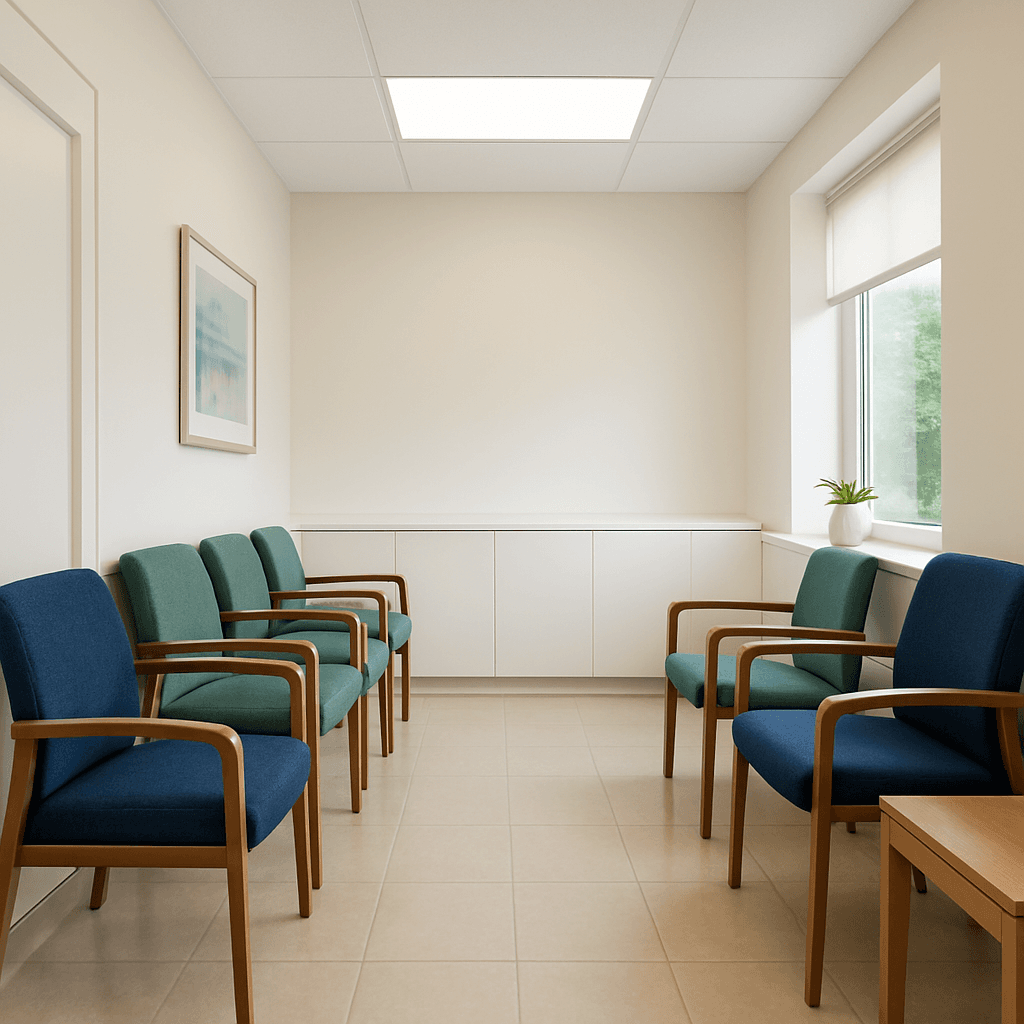 Professional cleaners in an allied health facility in Perth