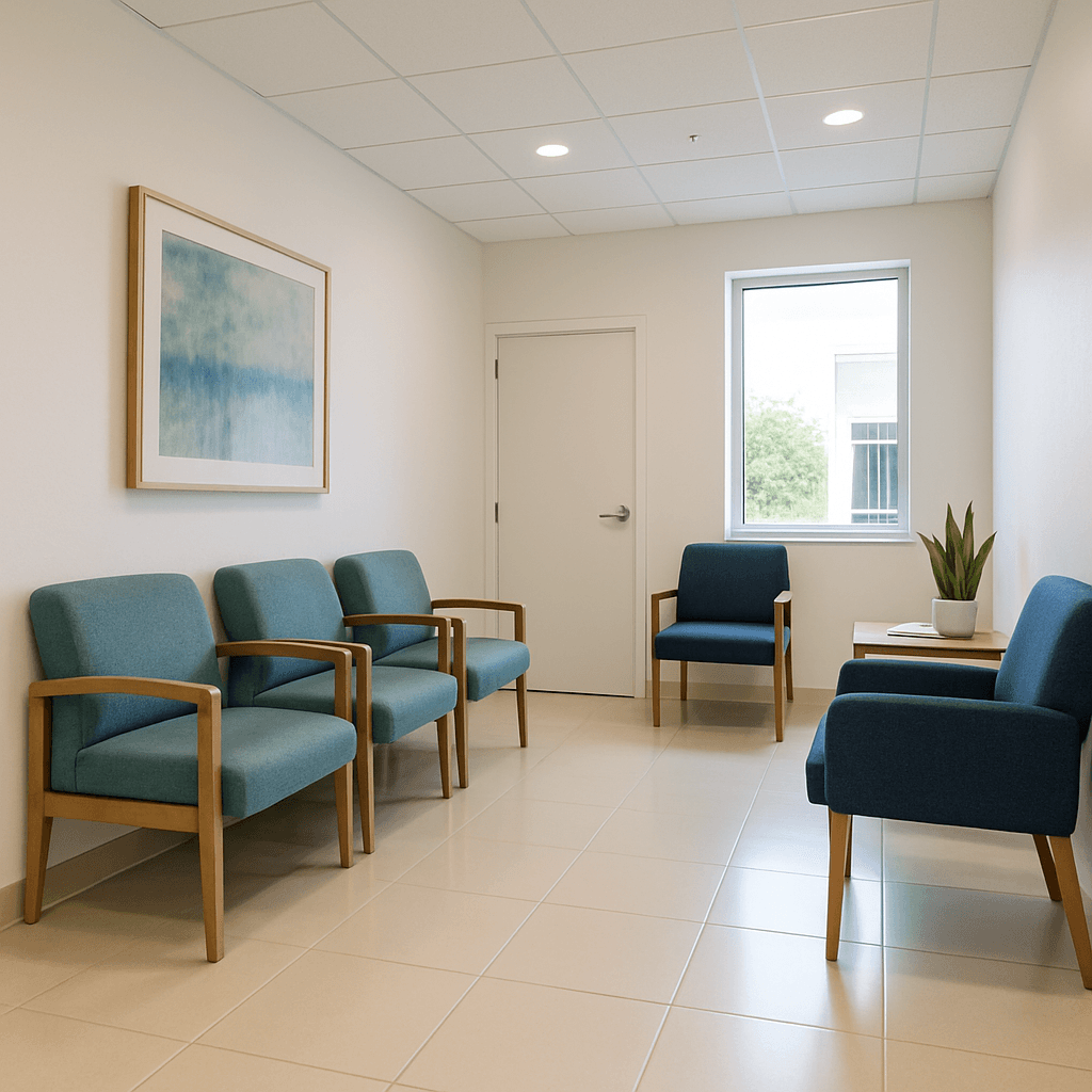 Professional cleaner sanitizing a healthcare facility in Perth