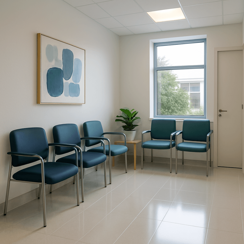 Professional cleaner in a healthcare facility in Perth