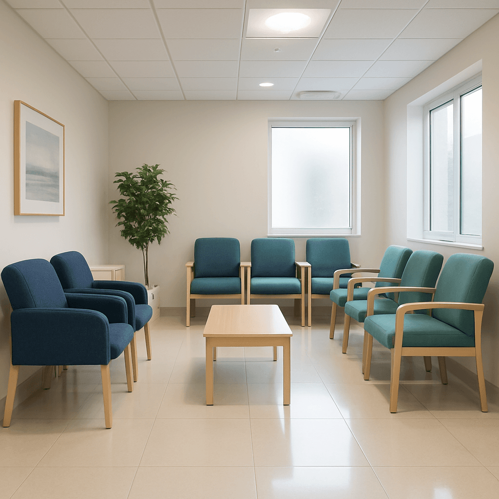 Professional cleaner sanitizing a healthcare facility in Perth