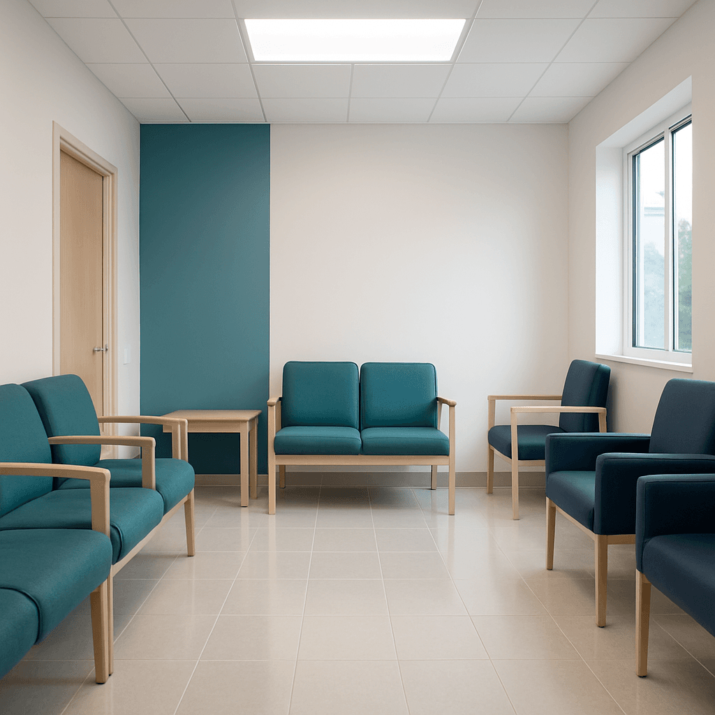 Professional cleaner in a healthcare facility in Perth