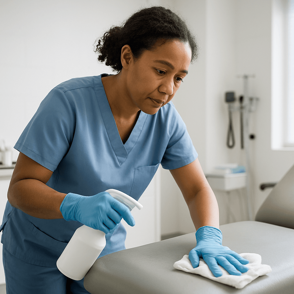 Professional cleaning service in a healthcare facility in Launceston